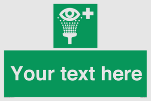 Custom Eye Wash Station Sign